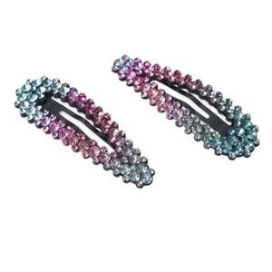 NWT I.n.c. International Concepts 2-Pc. Set Rainbow Stone Hair Clip